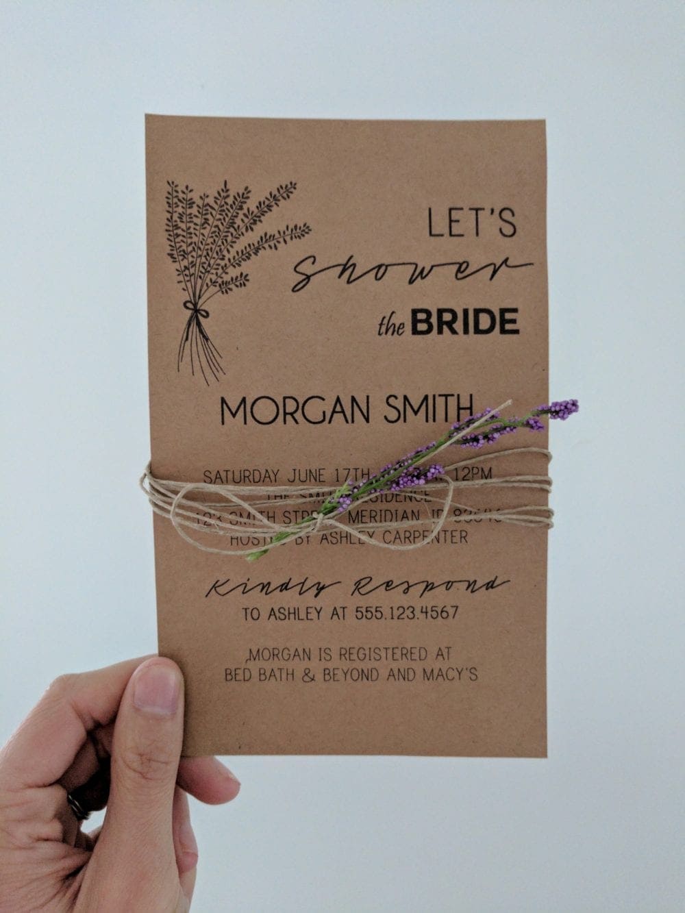 wedding invitation made using Microsoft Publisher