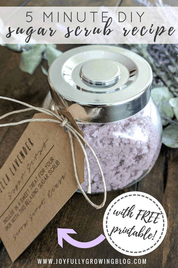 5 Minute DIY Sugar Scrub Recipe