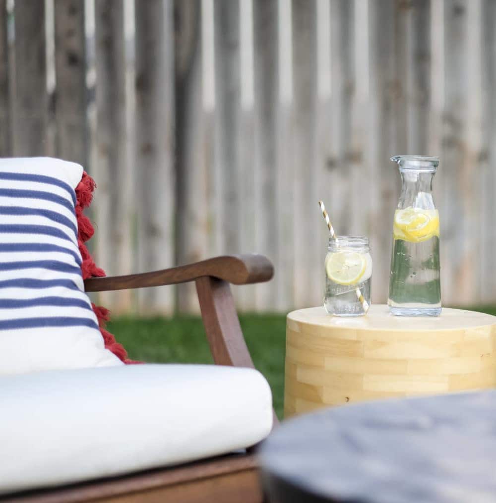 outdoor patio makeover on a budget