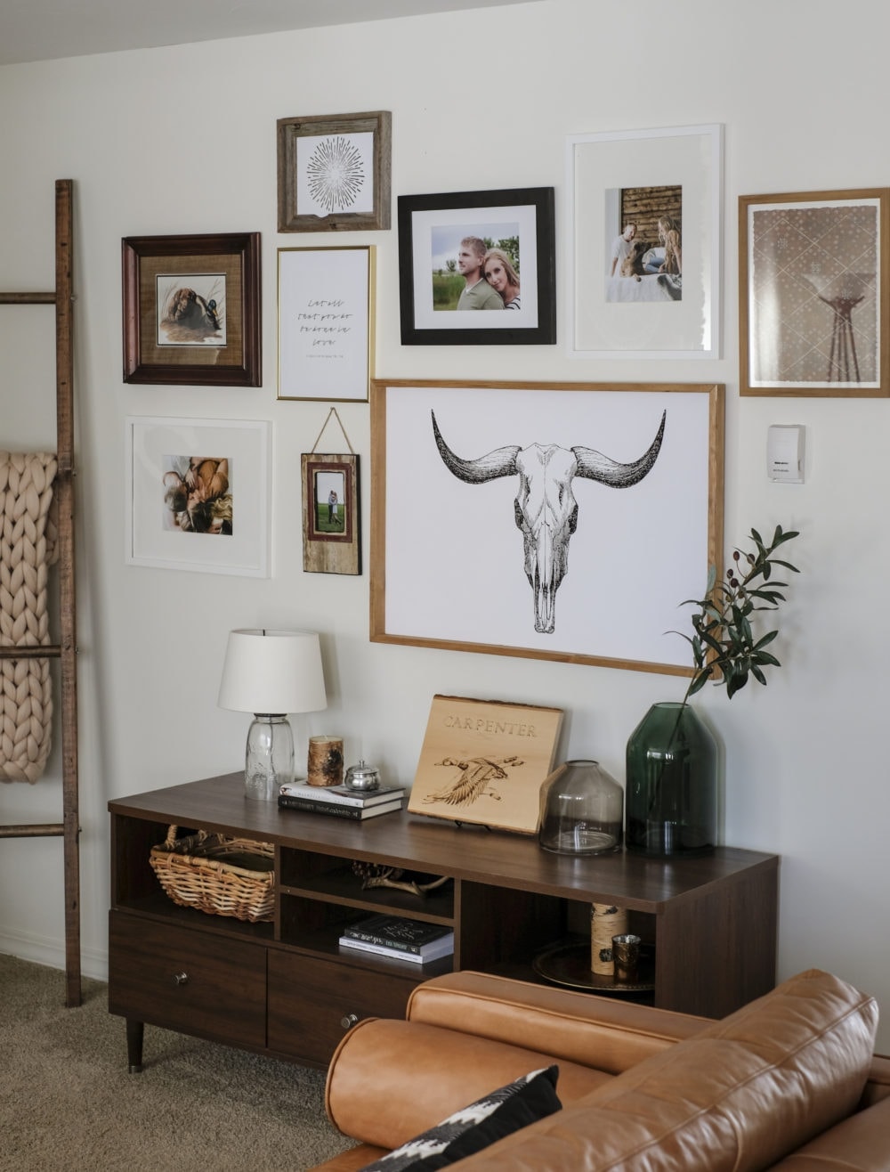 sitting room gallery wall