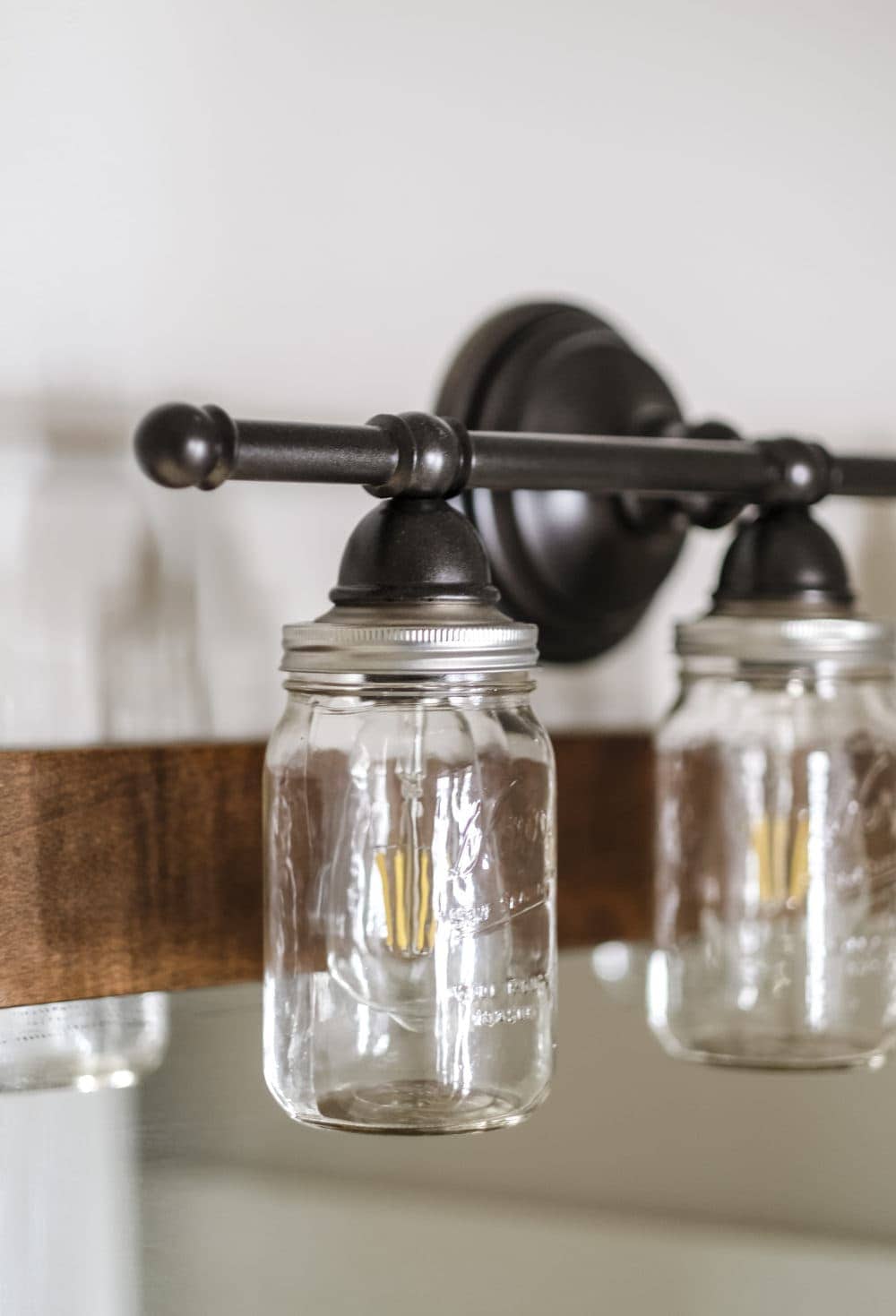 DIY mason jar light fixture