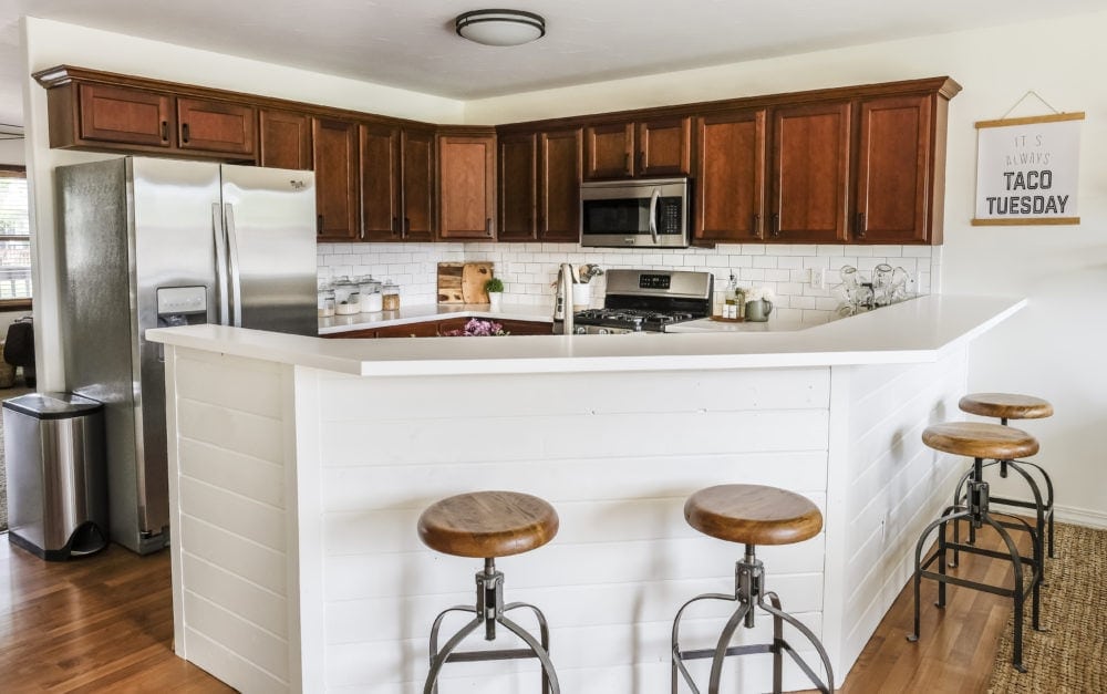 kitchen after a budget remodel