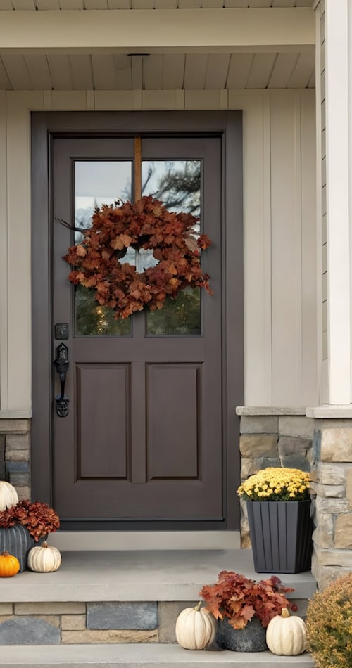 Easy Fall Outdoor Decor for Front Door