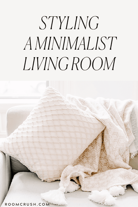 Tips for styling a minimalist living room