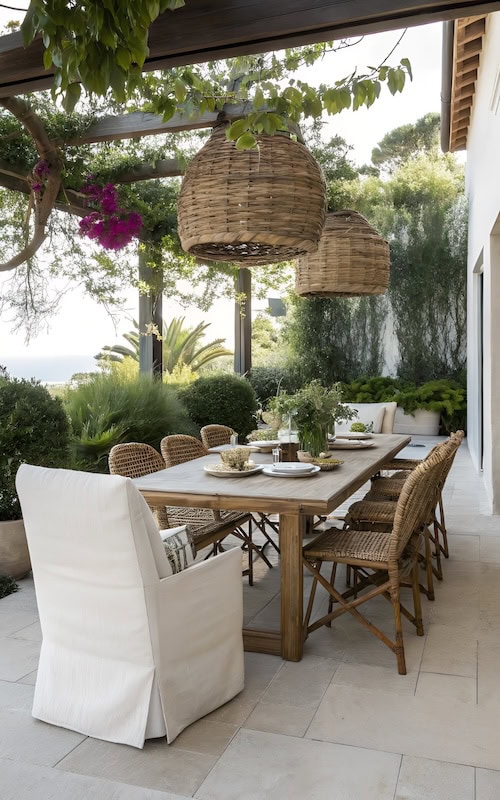 vacation vibes outdoor entertaining area