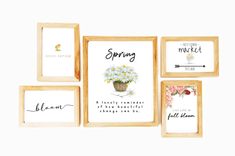 spring printables side by side