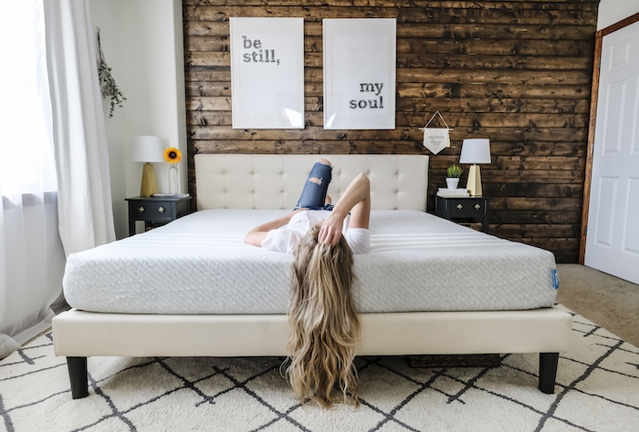 Zinus Bed and Headboard