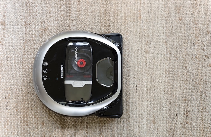 Samsung POWERbot robot vacuum close up