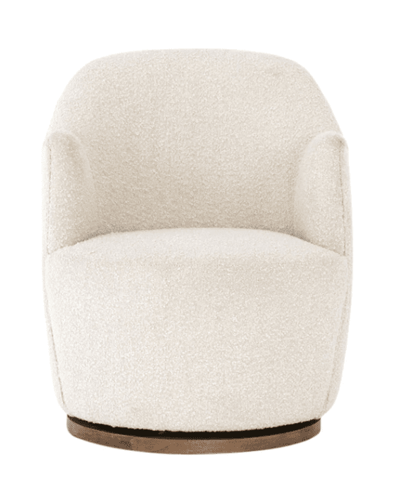 swivel chair boucle modern decorating ideas