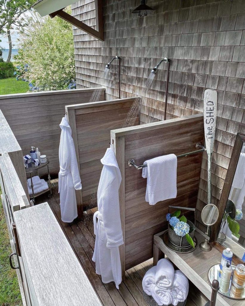 Outdoor Shower Inspiration: 40 Ideas To Create A Backyard Oasis