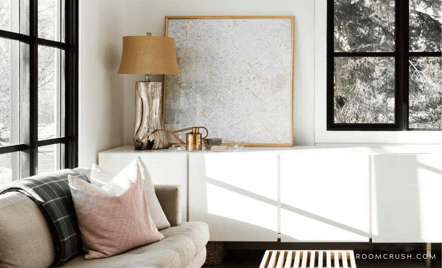 Adding a lamp, couch, or painting are easy and elegant corner decoration ideas