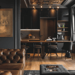 Dark and moody apartment decor ideas for single guys