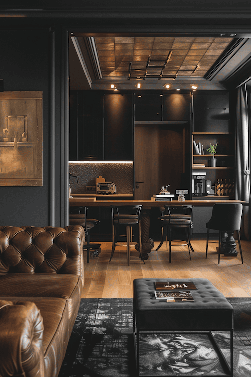 Dark and moody apartment decor ideas for single guys