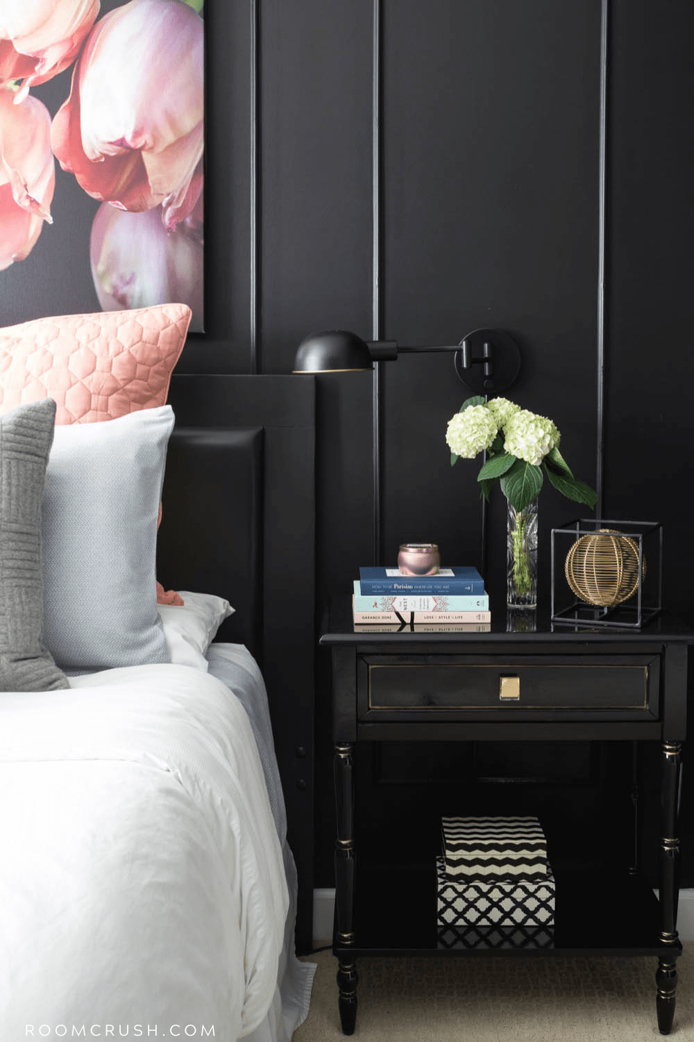 black bedroom paint inspiration