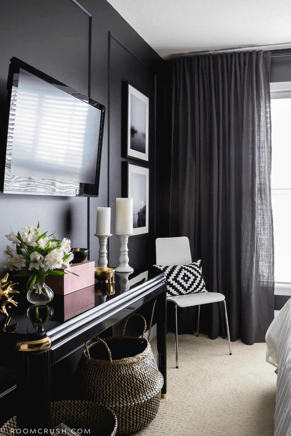 black bedroom reveal design styles