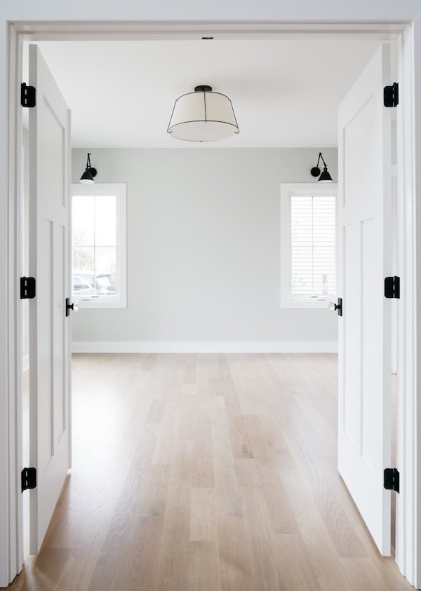 room painted with Gray Owl by Benjamin Moore