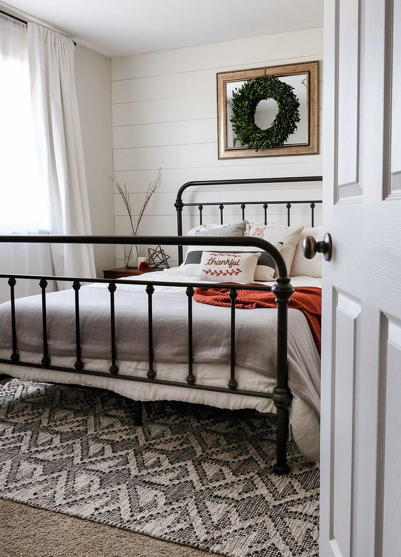 Bedroom painted with Pale Oak