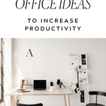 A stylish desk and chairs showing the best home office ideas for productivity