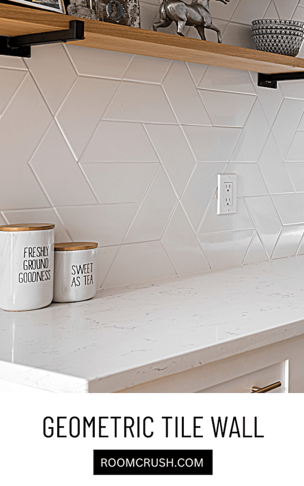 awesome kitchen backsplash ideas geometric tile for 90s kitchen makeover