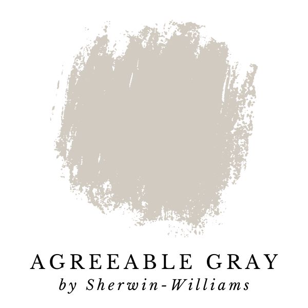 Agreeable Gray by Sherwin-Williams paint sample splotch