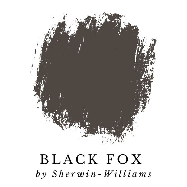 Black Fox by Sherwin-Williams paint color splotch