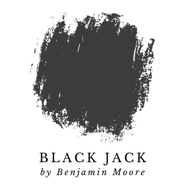 Black Jack by Benjamin Moore paint color swatch