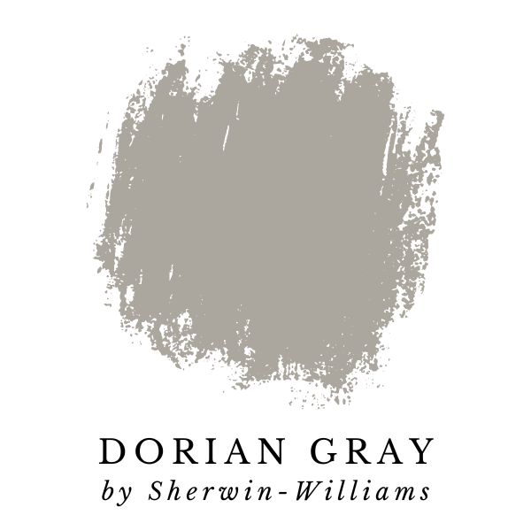 Dorian Gray by Sherwin-Williams paint color splotch