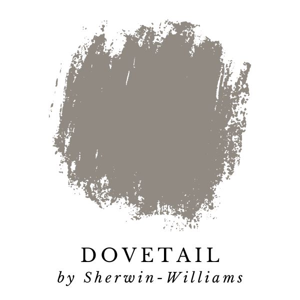 Dovetail by Sherwin-Williams paint color splotch