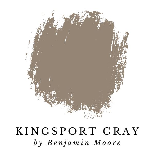 Kingsport Gray by Benjamin Moore paint color splotch