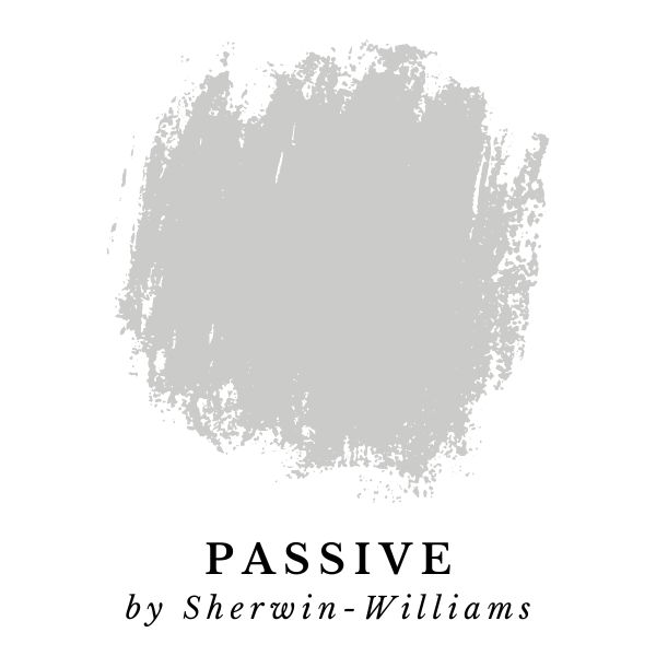 Passive by Sherwin-Williams paint color splotch