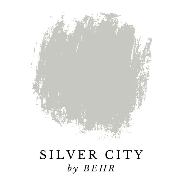 Silver City by BEHR paint color splotch