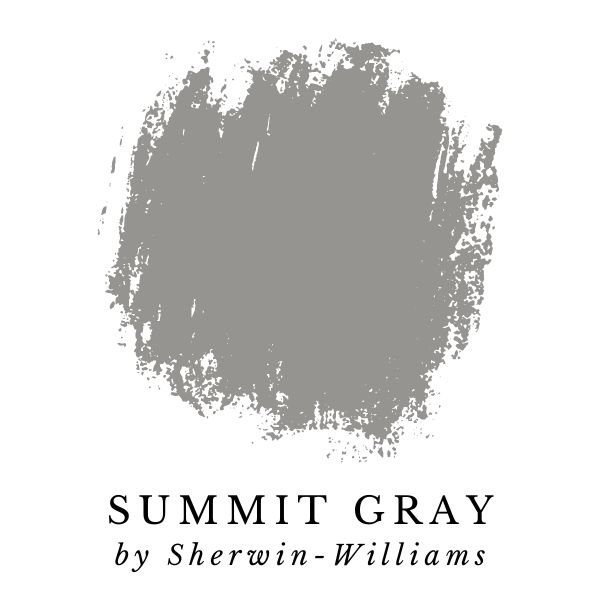 Summit Gray by Sherwin-Williams paint color splotch