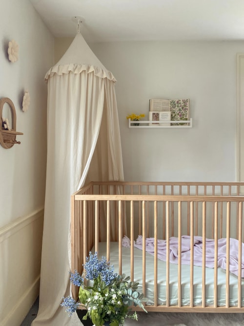 eucalypso review baby crib sheets all set up in crib