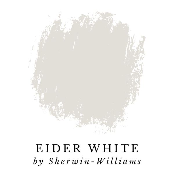 Eider White by Sherwin-Willaims paint color splotch