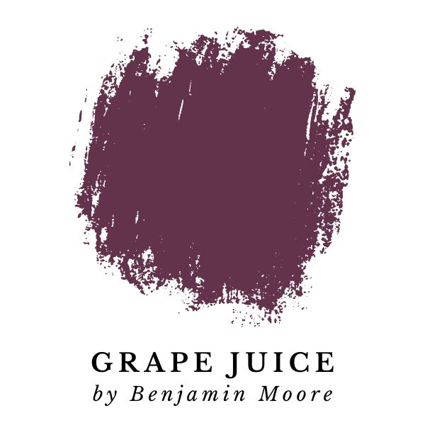 Grape Juice by Benjamin Moore paint color splotch