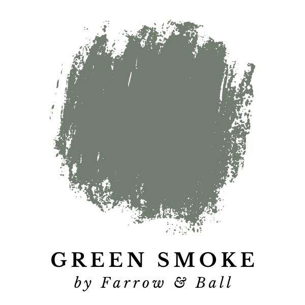 Green Smoke by Farrow & Ball paint color splotch