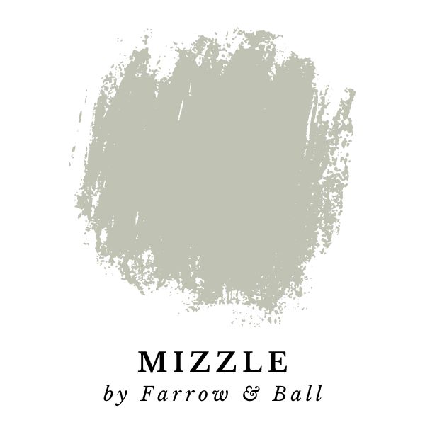 Mizzle by Farrow & Ball paint color splotch