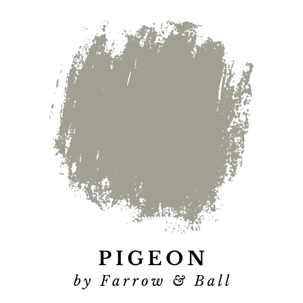 Pigeon by Farrow & Ball paint color splotch