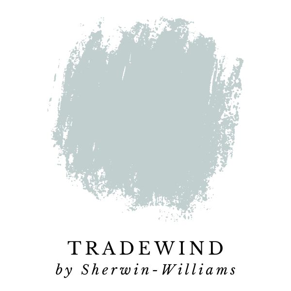 Tradewind by Sherwin-Williams paint color splotch