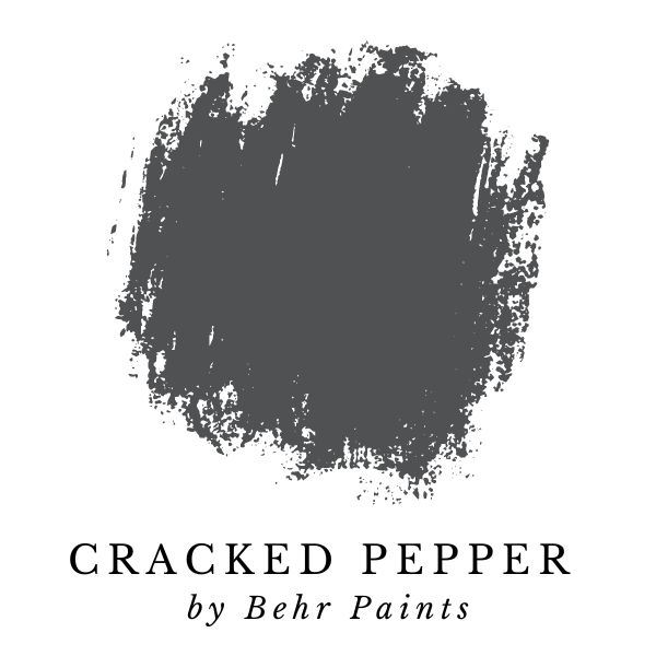 Cracked Pepper by Behr paint color splotch