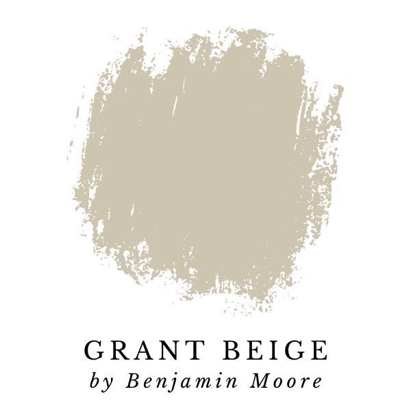 Grant Beige by Benjamin Moore paint color splotch