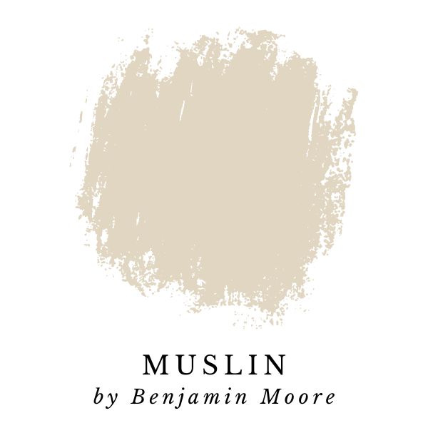 Muslin by Benjamin Moore paint color splotch