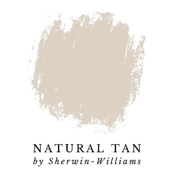 Natural Tan by Sherwin-Williams paint color splotch