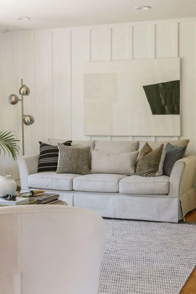 Shoji White by Sherwin-Williams in a living room