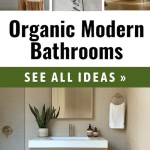 Organic Modern Bathroom Design Small Modern